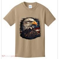 Bald Eagle Us American Flag 4th Of July Proud Patriotic Kids T-Shirt thumb 0