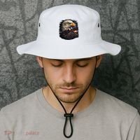 Bald Eagle Us American Flag 4th Of July Proud Patriotic Bucket Hat thumb 2