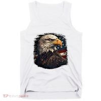 Bald Eagle Us American Flag 4th Of July Proud Patriotic Tank Top thumb 0