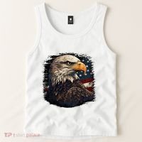 Bald Eagle Us American Flag 4th Of July Proud Patriotic Tank Top thumb 2