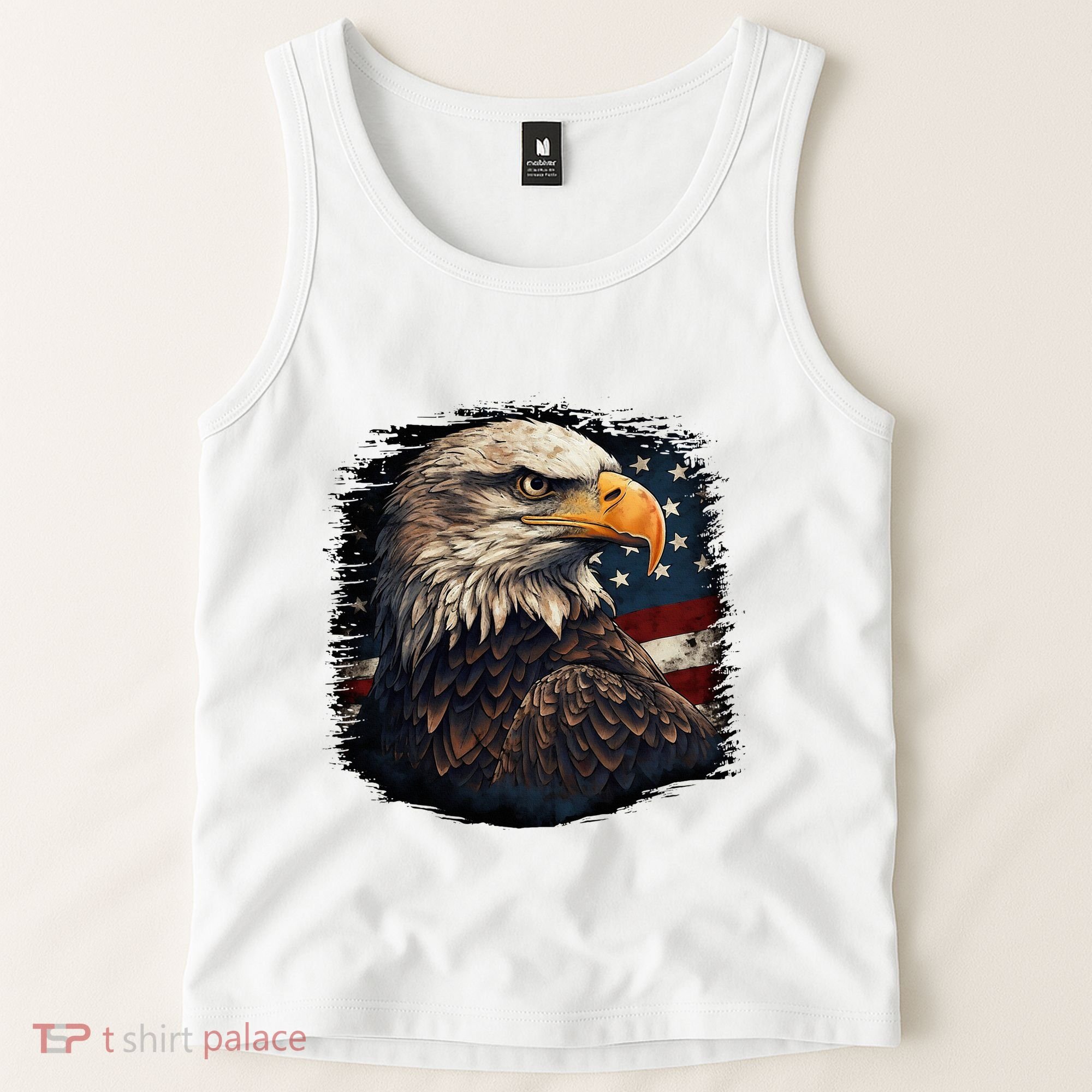 Bald Eagle Us American Flag 4th Of July Proud Patriotic Tank Top