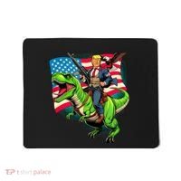 Bald Eagle Us Flag Trump Riding A Trex Mousepad thumb 0