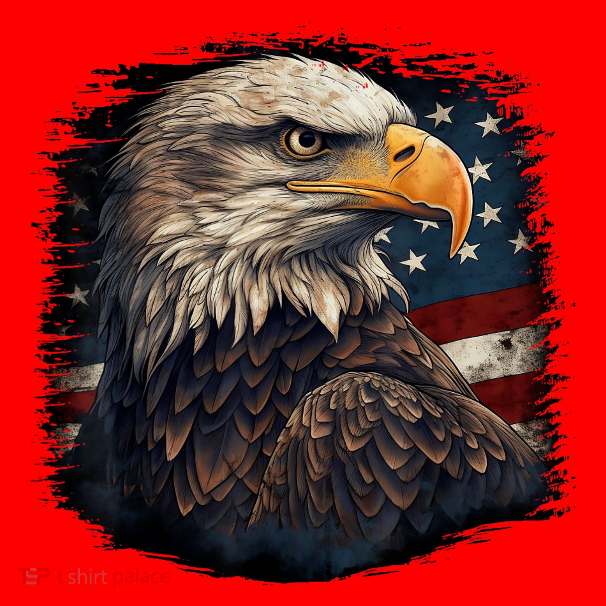 Bald Eagle Us American Flag 4th Of July Proud Patriotic Santa Hat