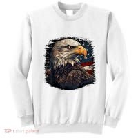 Bald Eagle Us American Flag 4th Of July Proud Patriotic Sweatshirt thumb 0