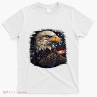 Bald Eagle Us American Flag 4th Of July Proud Patriotic T-Shirt thumb 0