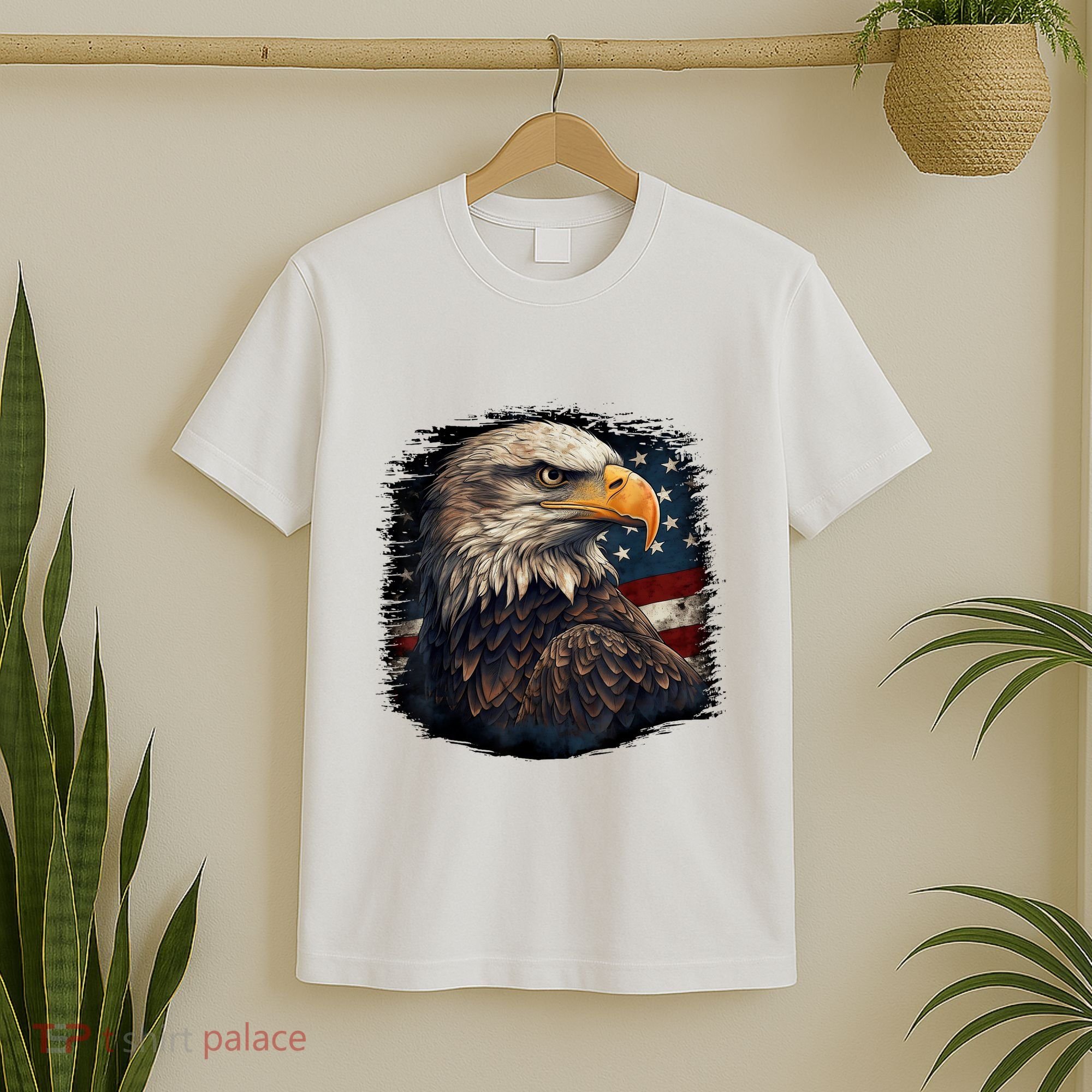 Bald Eagle Us American Flag 4th Of July Proud Patriotic T-Shirt