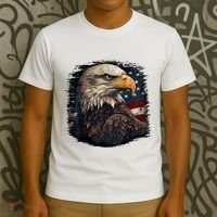 Bald Eagle Us American Flag 4th Of July Proud Patriotic T-Shirt thumb 3