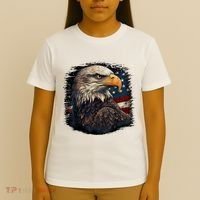 Bald Eagle Us American Flag 4th Of July Proud Patriotic T-Shirt thumb 4