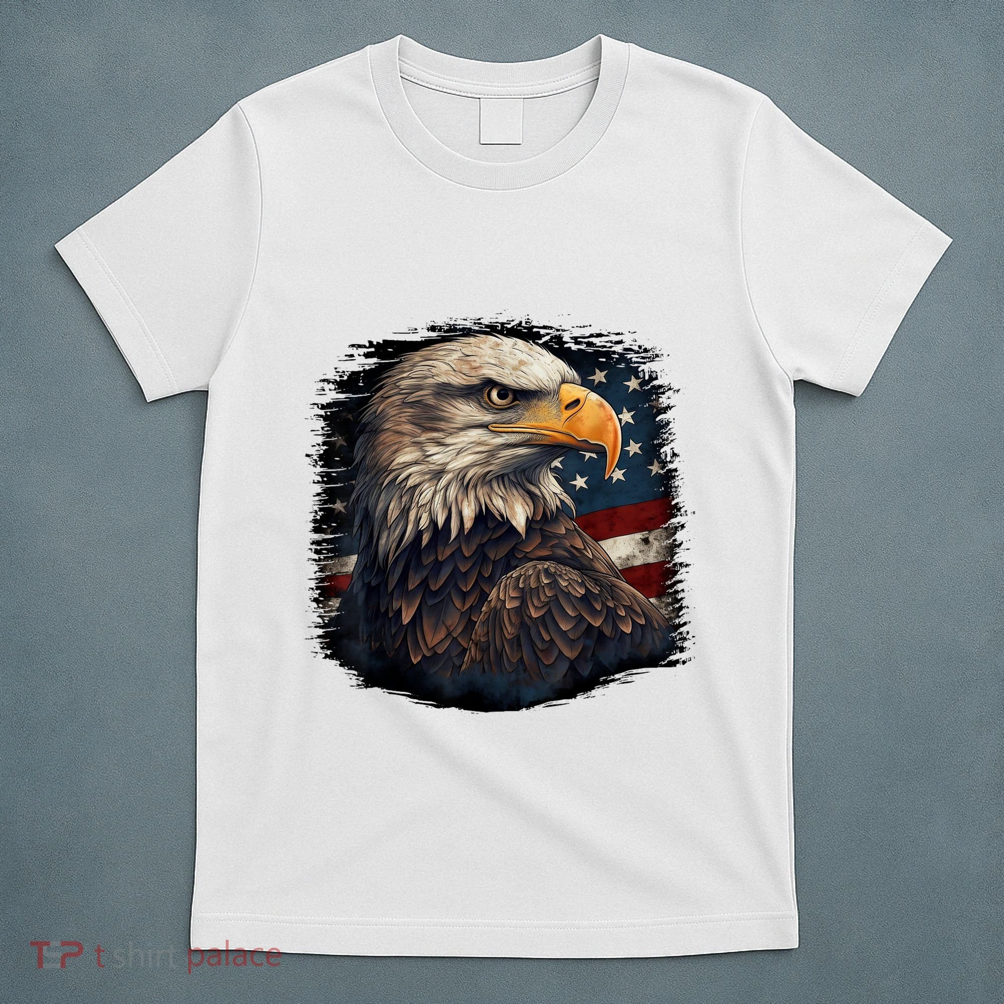 Bald Eagle Us American Flag 4th Of July Proud Patriotic T-Shirt