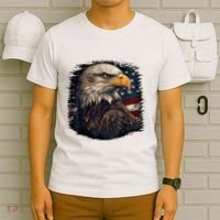 Bald Eagle Us American Flag 4th Of July Proud Patriotic T-Shirt thumb 6