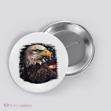 Bald Eagle Us American Flag 4th Of July Proud Patriotic Button
