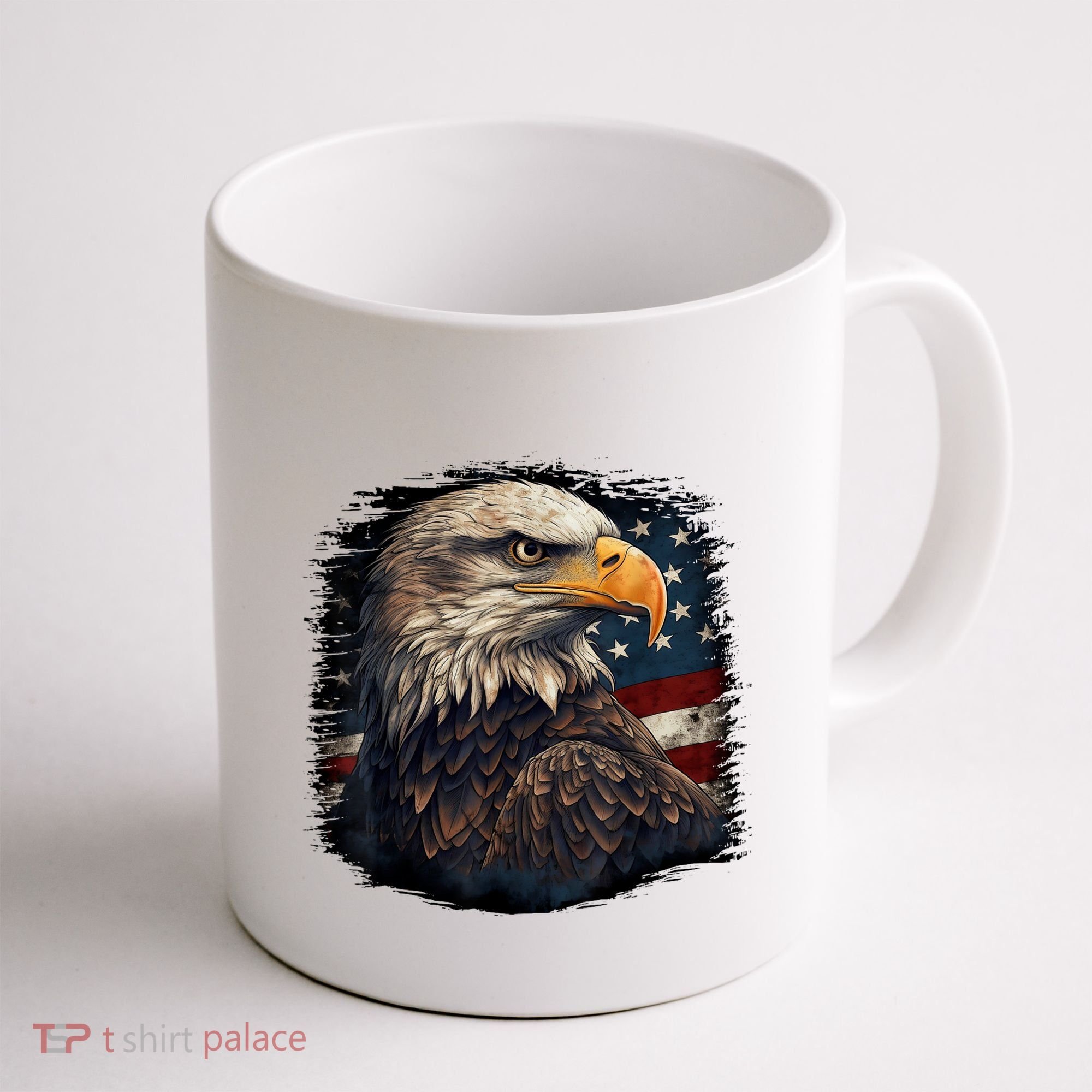 Bald Eagle Us American Flag 4th Of July Proud Patriotic Coffee Mug