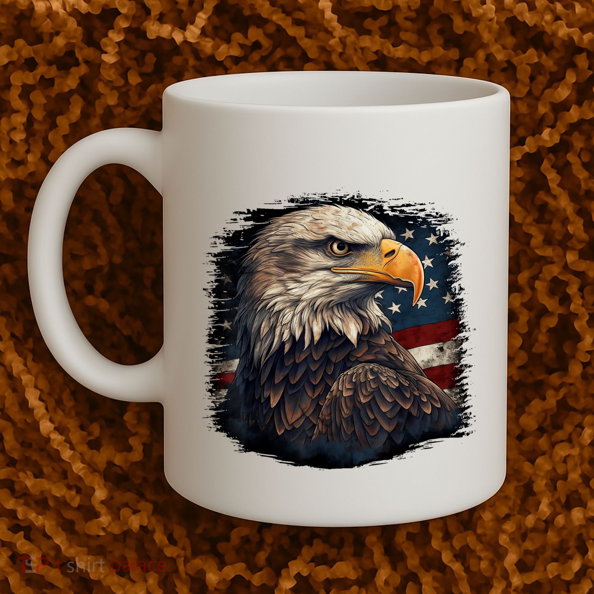 Bald Eagle Us American Flag 4th Of July Proud Patriotic Coffee Mug