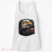 Bald Eagle Us American Flag 4th Of July Proud Patriotic Women's Tank Top thumb 0
