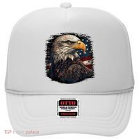 Bald Eagle Us American Flag 4th Of July Proud Patriotic Hat thumb 0