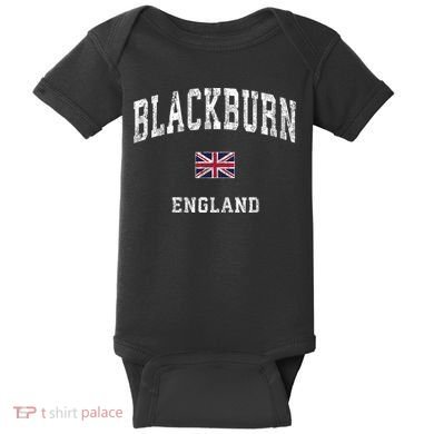 Blackburn England Vintage Athletic Sports Baby Bodysuit