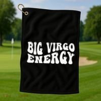 Big Energy Virgo August September Birthday Golf Towel thumb 1