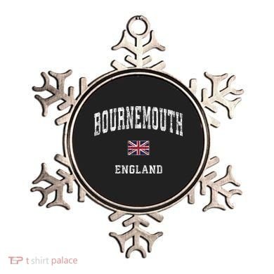 Bournemouth England Vintage Athletic Sports Design Ornament