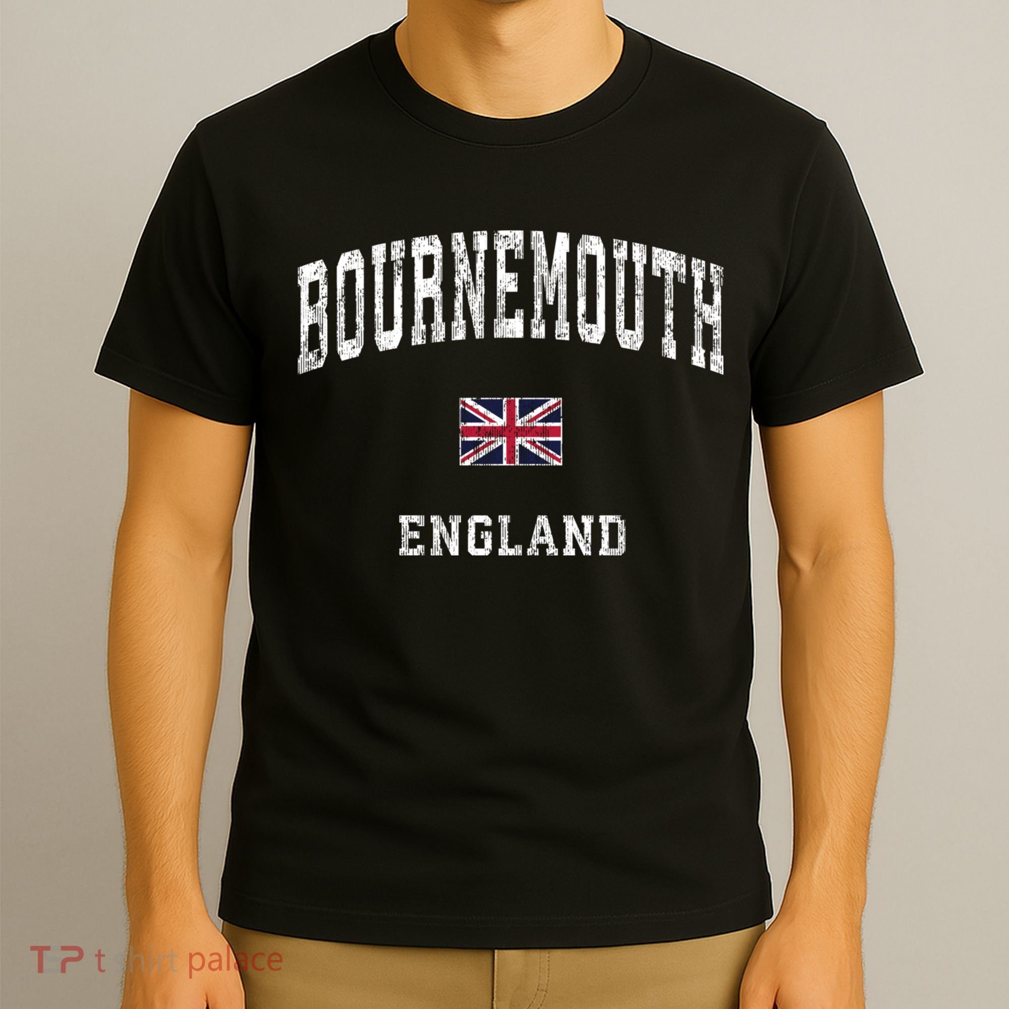Bournemouth England Vintage Athletic Sports T-Shirt
