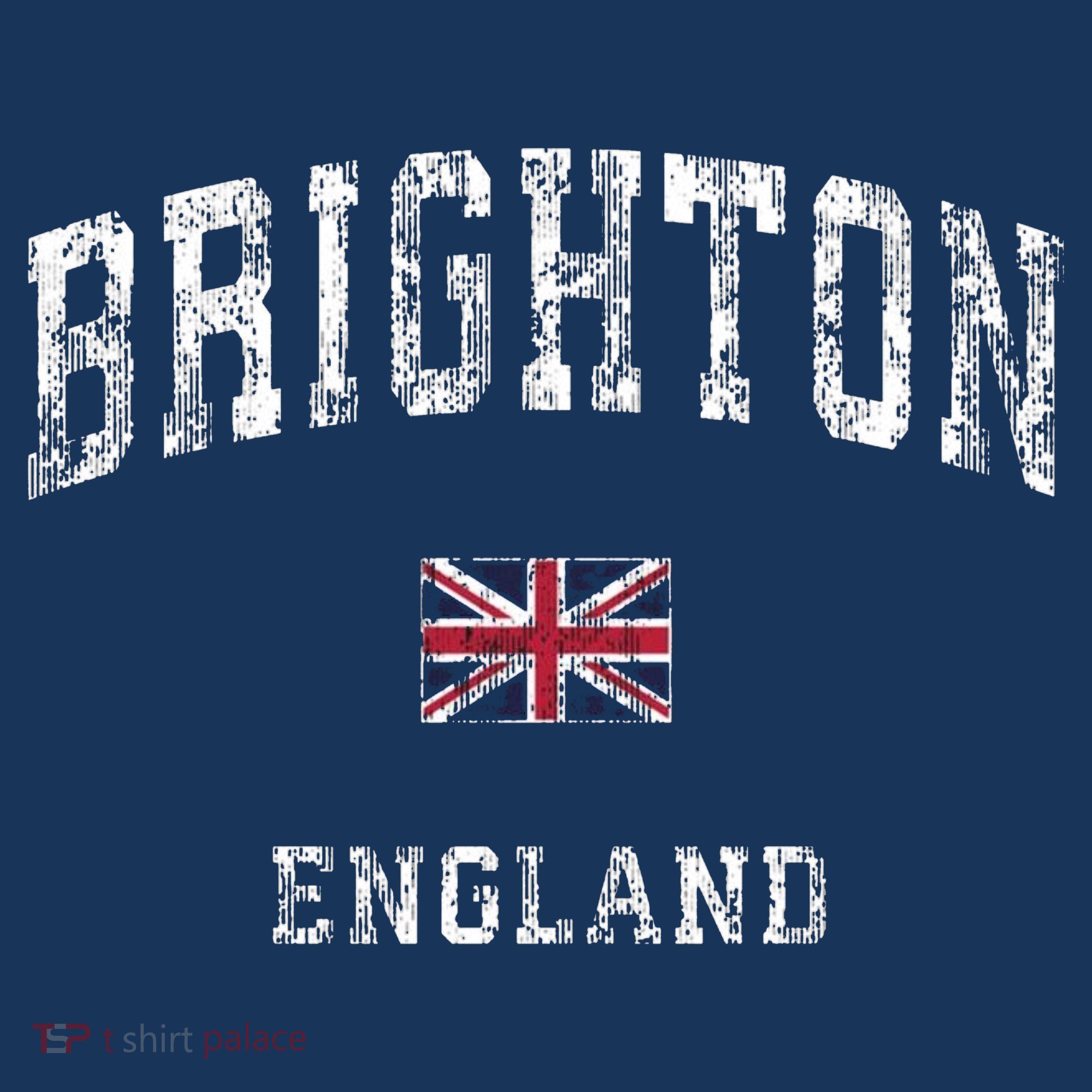Brighton England Vintage Athletic Sports T-Shirt