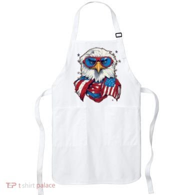Bald Eagle With American Flag IA Apron
