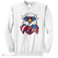 Bald Eagle With American Flag IA Sweatshirt thumb 0