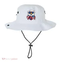 Bald Eagle With American Flag IA Bucket Hat thumb 0
