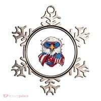 Bald Eagle With American Flag IA Ornament thumb 0