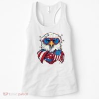 Bald Eagle With American Flag IA Women's Tank Top thumb 0