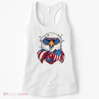 Bald Eagle With American Flag IA Women's Tank Top thumb 0