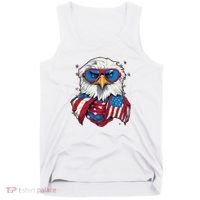 Bald Eagle With American Flag IA Tank Top thumb 0