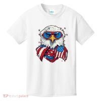 Bald Eagle With American Flag IA Kids T-Shirt thumb 0
