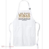 Black Educated Woman Quote Apron thumb 0