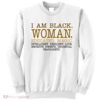Black Educated Woman Quote Sweatshirt thumb 0