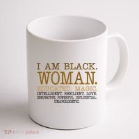 Black Educated Woman Quote Coffee Mug thumb 1