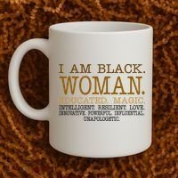 Black Educated Woman Quote Coffee Mug thumb 2