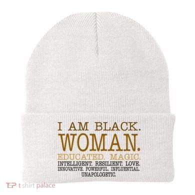 Black Educated Woman Quote Beanie