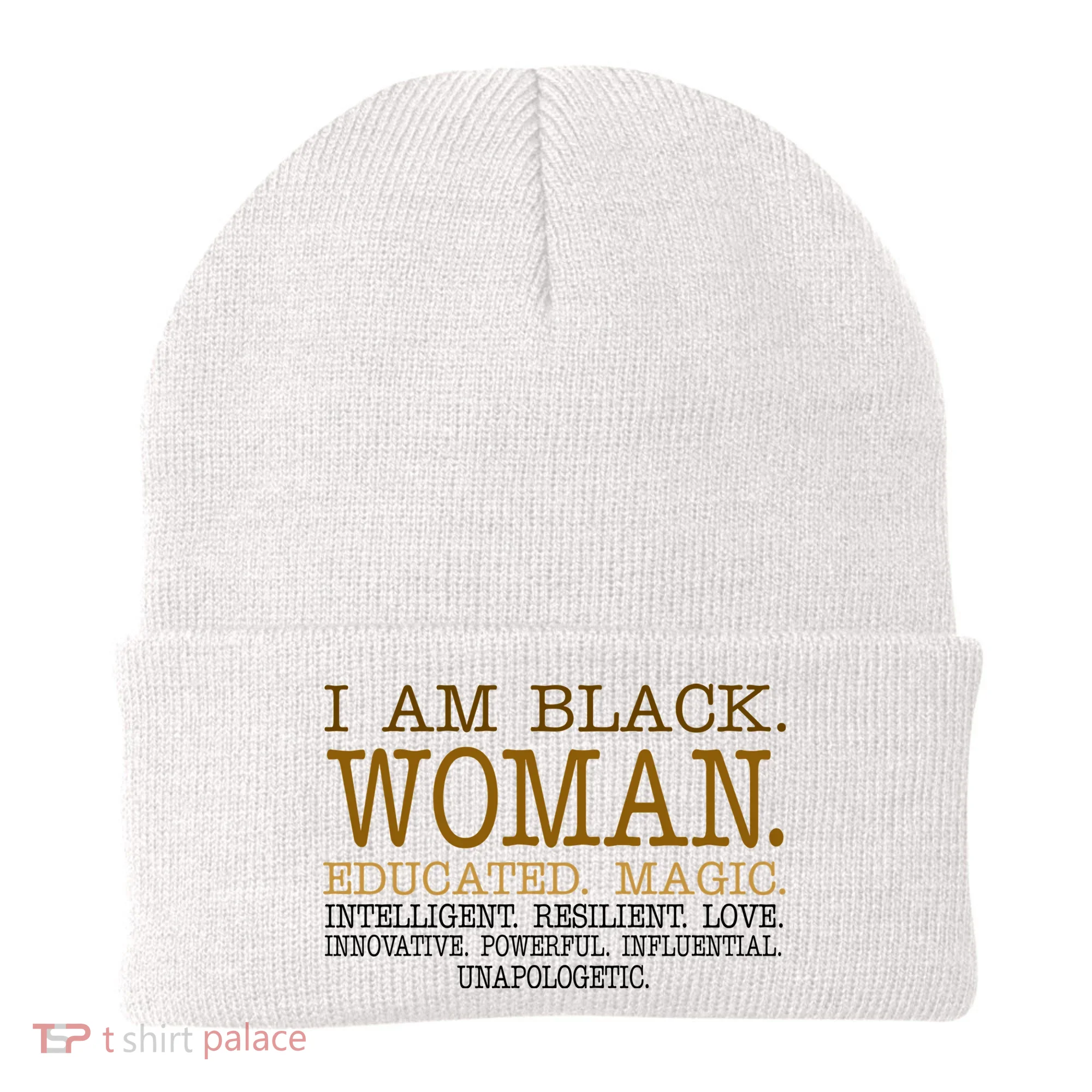 Black Educated Woman Quote Beanie