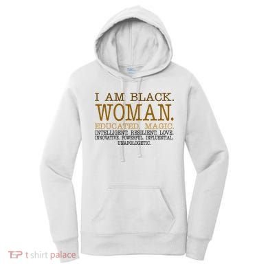 Black Educated Woman Quote Women's Hoodie