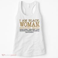 Black Educated Woman Quote Women's Tank Top thumb 0
