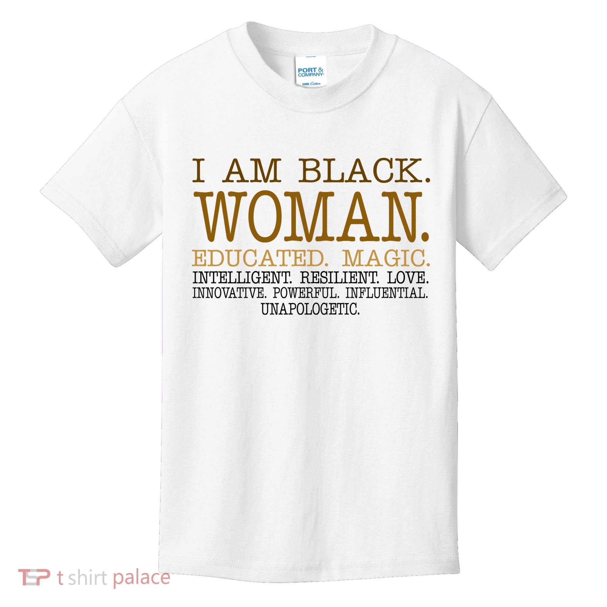 Black Educated Woman Quote Kids T-Shirt