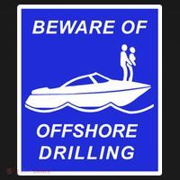 Beware Of Offshore Drilling Funny Boat Backpack thumb 2