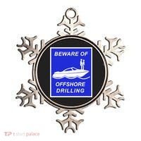 Beware Of Offshore Drilling Funny Boat Ornament thumb 0