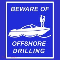 Beware Of Offshore Drilling Funny Boat Mousepad thumb 1