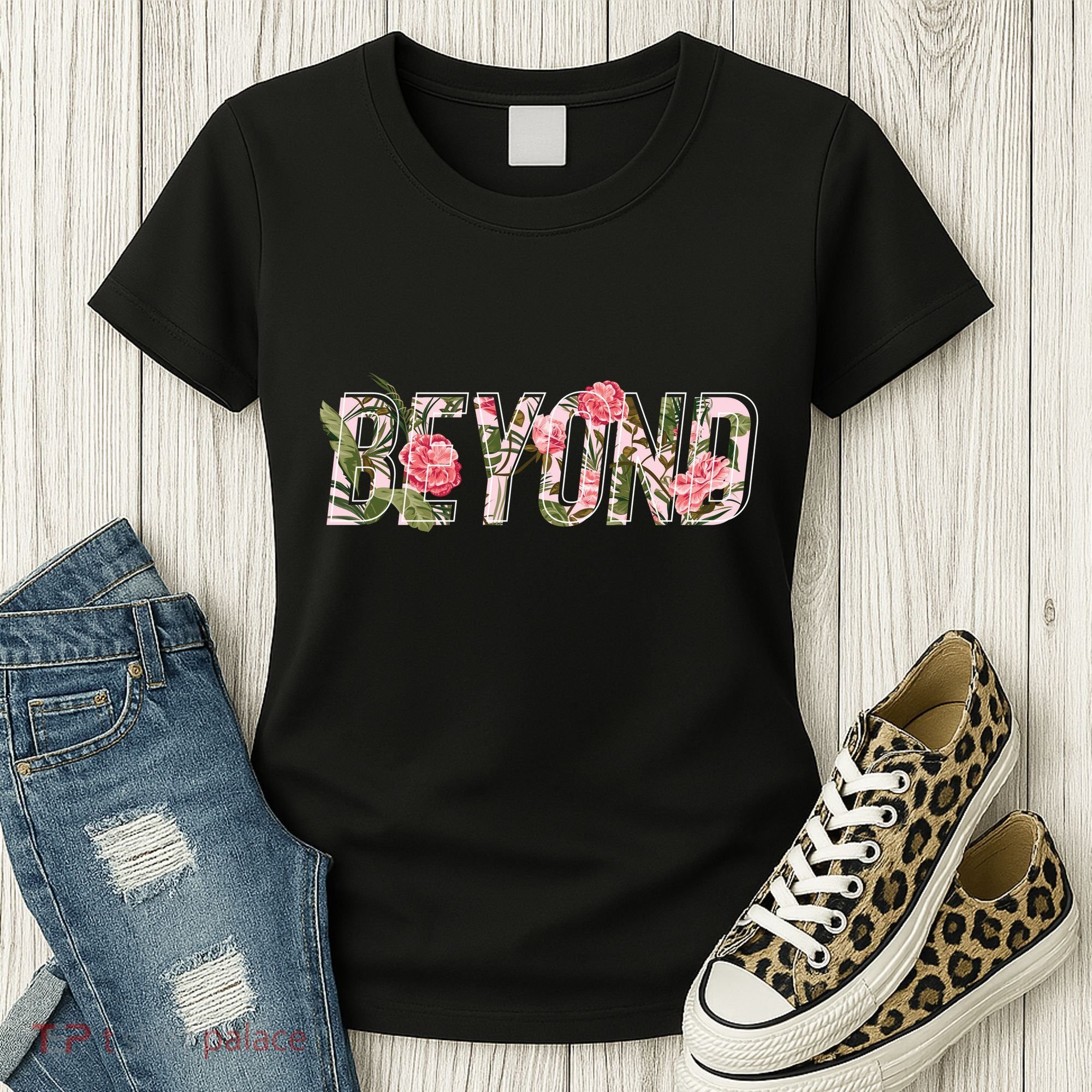 Beyond Flower Floral Style Women's T-Shirt