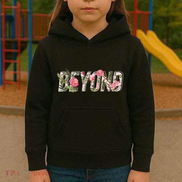 Beyond Flower Floral Style Kids Hoodie