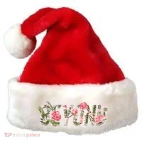 Beyond Flower Floral Style Santa Hat thumb 0