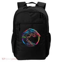 Bonsai Enso Zen Circle Tree Japan Spirituality Rainbow Gift Backpack thumb 0