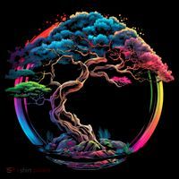 Bonsai Enso Zen Circle Tree Japan Spirituality Rainbow Gift Coffee Mug thumb 5