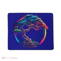 Bonsai Enso Zen Circle Tree Japan Spirituality Rainbow Gift Mousepad thumb 0